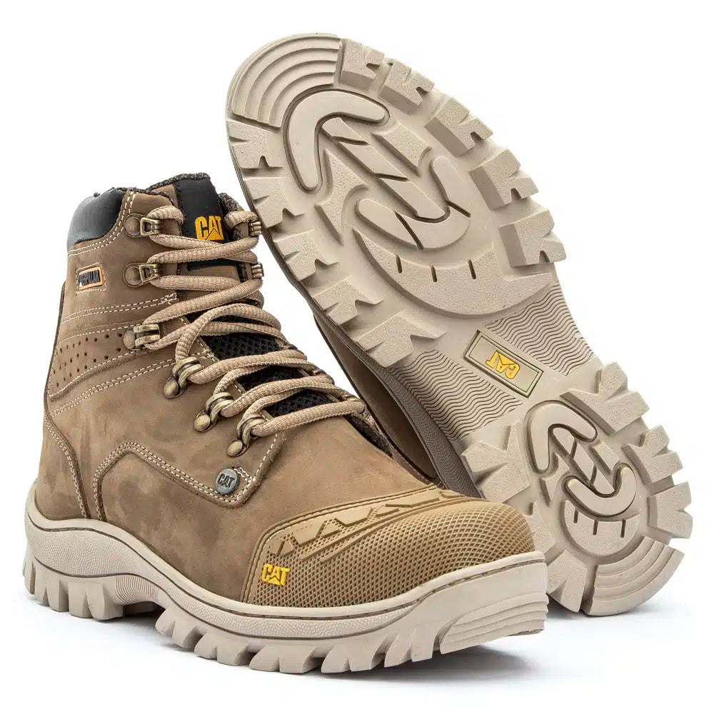 Bota 2190 Creme Nobuck Bico PVC