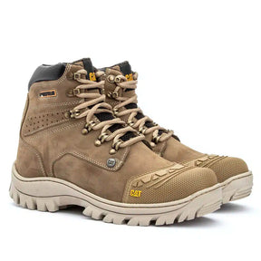 Bota 2190 Creme Nobuck Bico PVC
